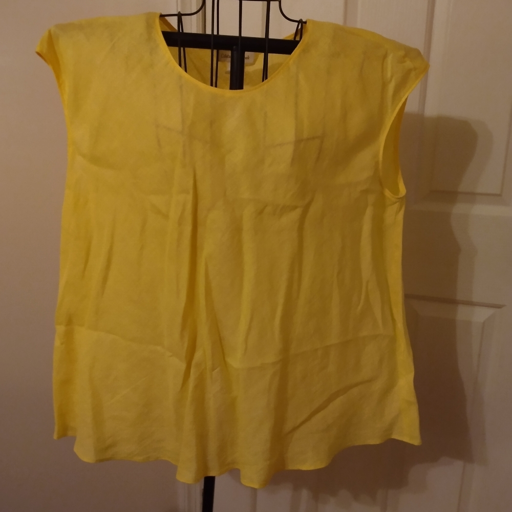 Coldwater Creek sleeveless linen blouse. Size XL. NWOT. - Picture 1 of 4